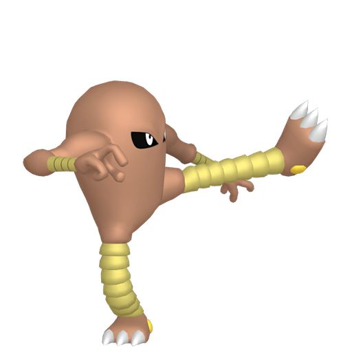 Hitmonlee in Pokopia